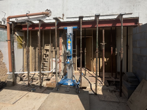 RSJ and scaffolding.